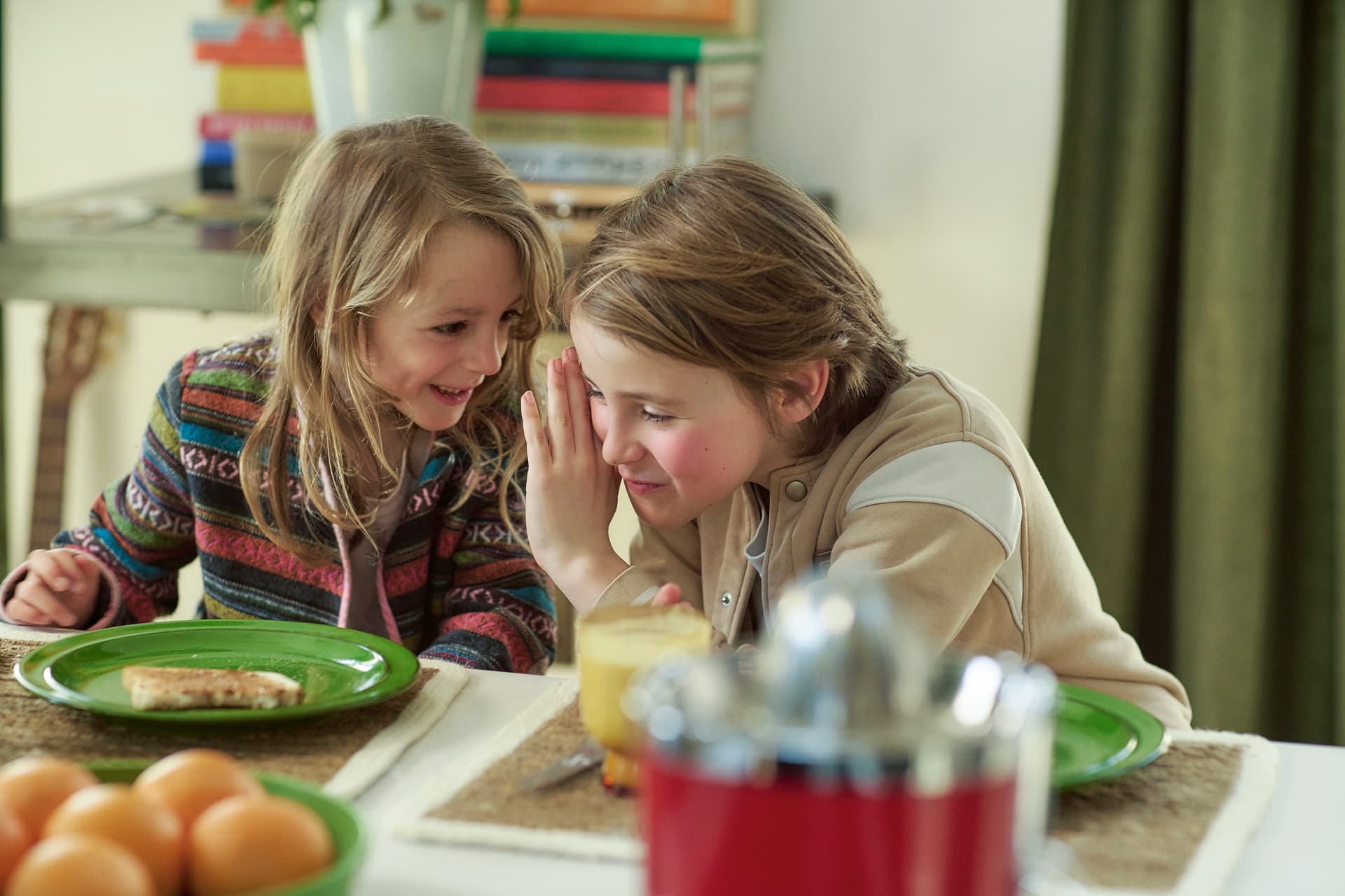 Gezin in keuken